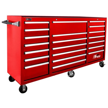 Homak Homak Mfg. 72 in. H2Pro Series 21 Drawer Rolling Cabinet, Red RD04021720